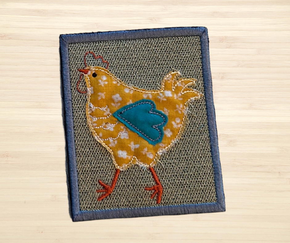 CHICKEN APPLIQUE PATCH