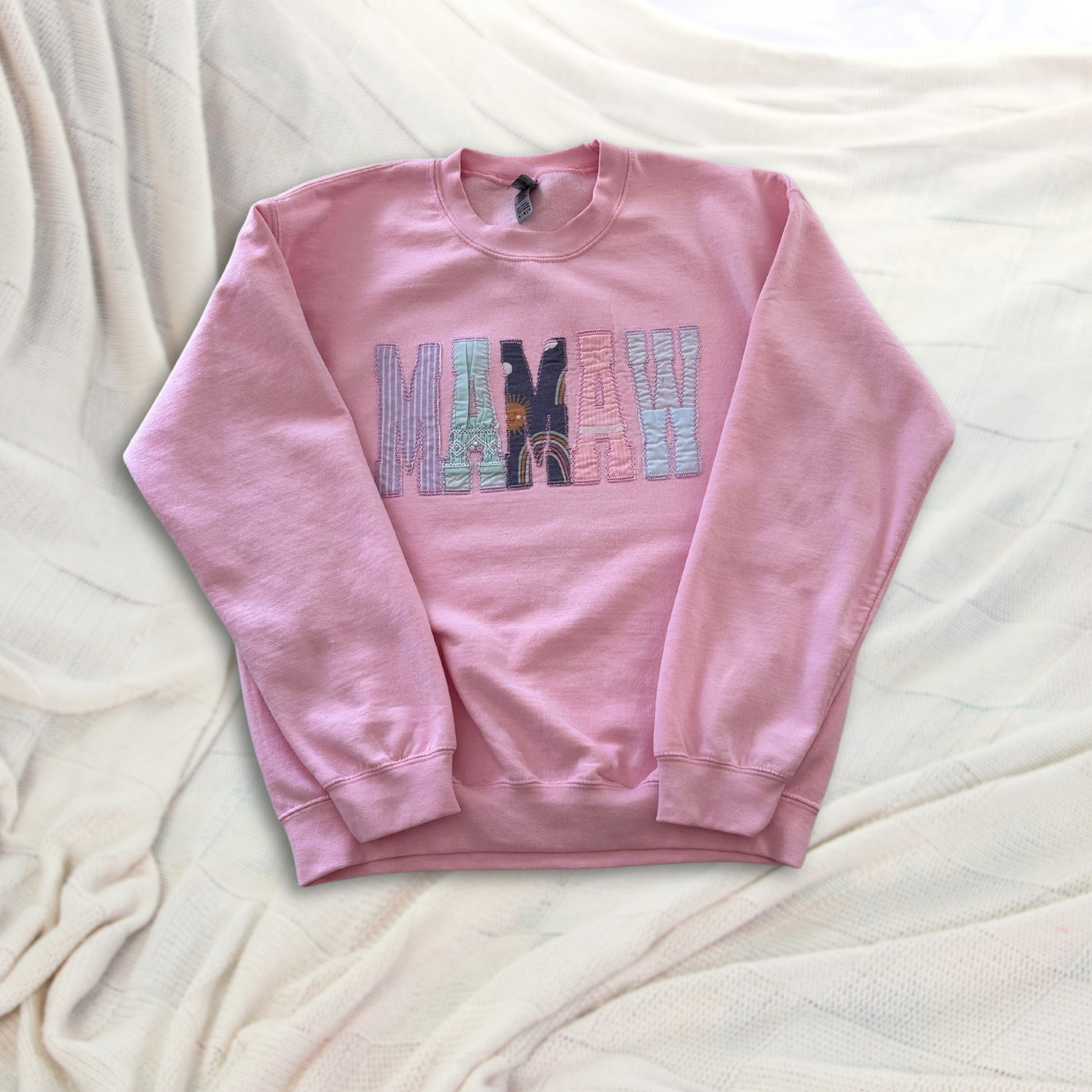 CUSTOM KEEPSAKE APPLIQUE SWEATSHIRT