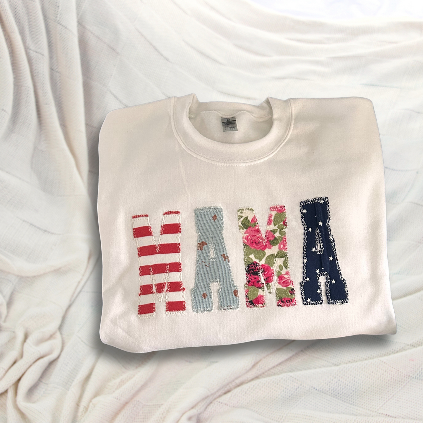 CUSTOM KEEPSAKE APPLIQUE SWEATSHIRT